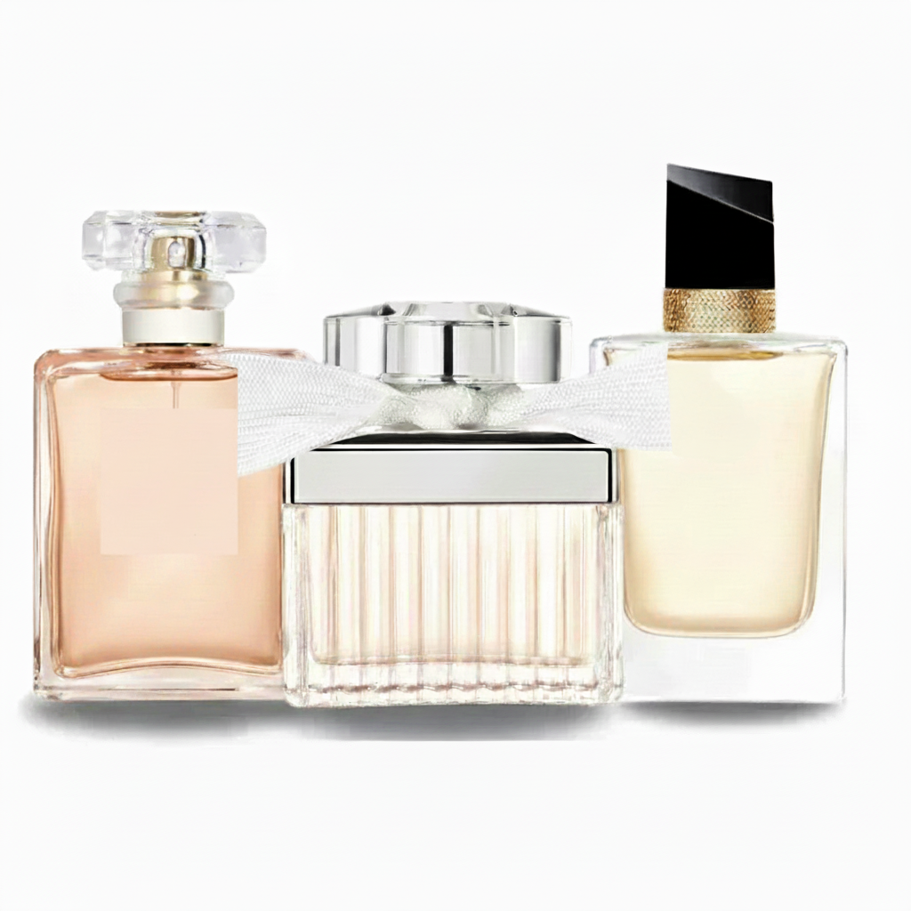 PREMIUM 3ER SET: Blumig-Orientalisches Damenparfüm, Lavendel-Orangenblüten Duft und Feminines Rosenparfüm (Eau de Parfum)