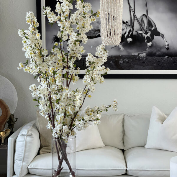 Kirschblüten in einem 40 cm Glaszylinder