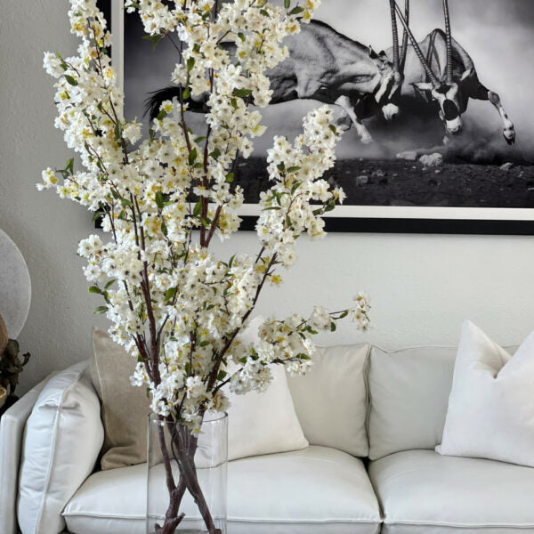 Kirschblüten in einem 40 cm Glaszylinder